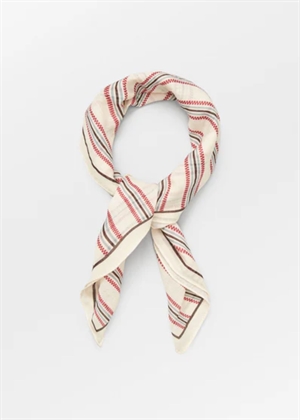 Tilly Cotta scarf Birch White Becksøndergaard 